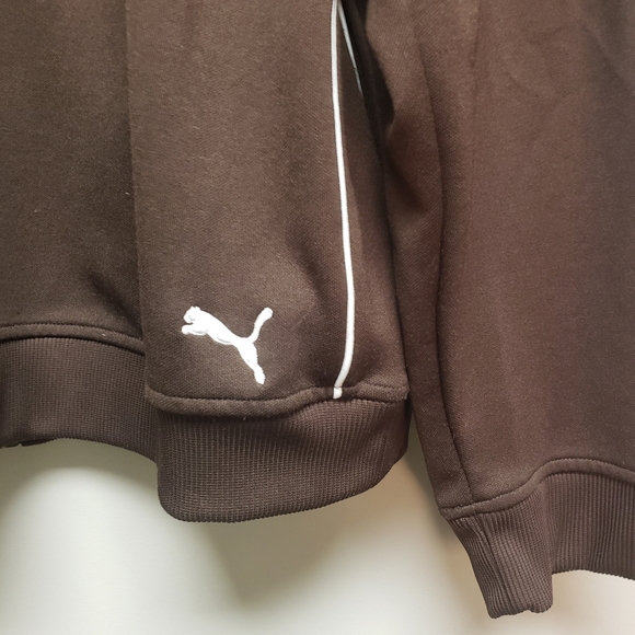 Men's Brown Puma Track Jacket, Size XL - Picture 6 of 6